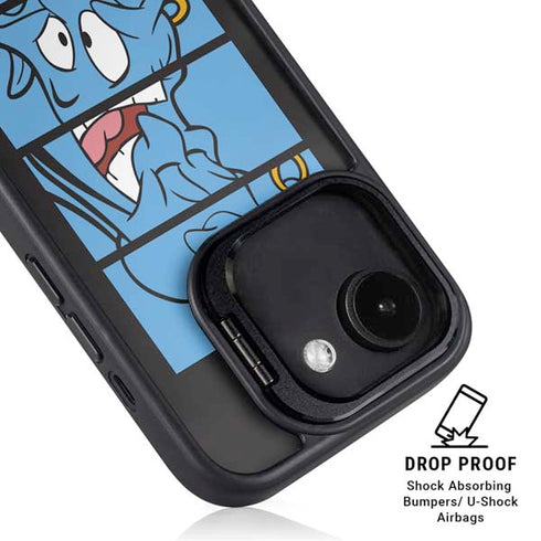 Disney Aladdin Genie Faces Grid iPhone 16e Kickstand Case