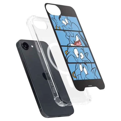 Disney Aladdin Genie Faces Grid iPhone 16e MagSafe Case