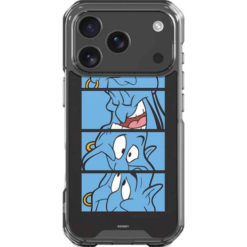 Disney Aladdin Genie Faces Grid iPhone 18 Pro Clear Case