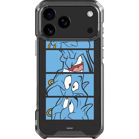 Disney Aladdin Genie Faces Grid iPhone 18 Pro Max Clear Case