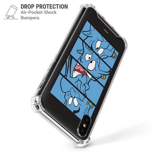 Disney Aladdin Genie Faces Grid iPhone X/XS Clear Case
