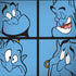 Disney Aladdin Genie Faces Grid MacBook Skins
