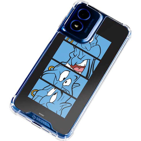 Disney Aladdin Genie Faces Grid Moto G 5G (2024) Clear Case