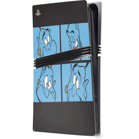 Disney Aladdin Genie Faces Grid PS5 Pro Console Skin