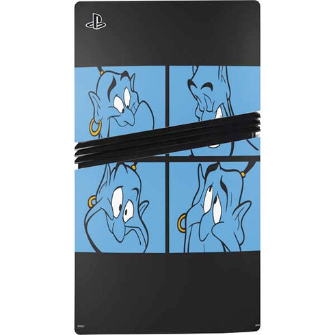 Disney Aladdin Genie Faces Grid PS5 Pro Console Skin