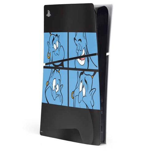 Disney Aladdin Genie Faces Grid PS5 Slim Digital Edition Console Skin
