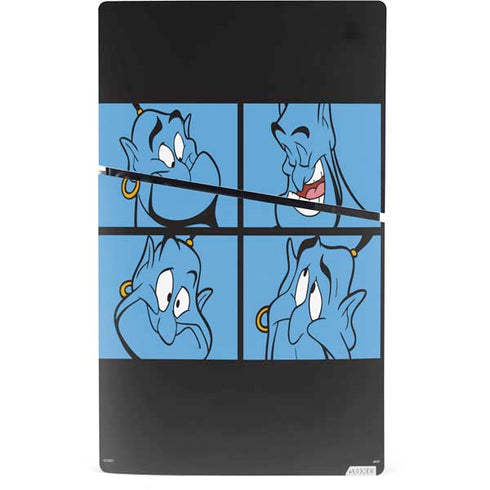Disney Aladdin Genie Faces Grid PS5 Slim Digital Edition Console Skin