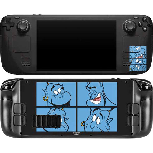 Disney Aladdin Genie Faces Grid Steam Deck Handheld Gaming Computer OLED Skin
