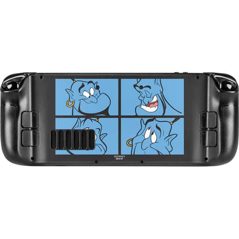 Disney Aladdin Genie Faces Grid Steam Deck Handheld Gaming Computer Skin