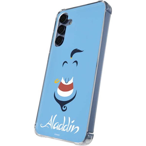 Disney Aladdin Genie Outline Art Galaxy A55 5G Clear Case
