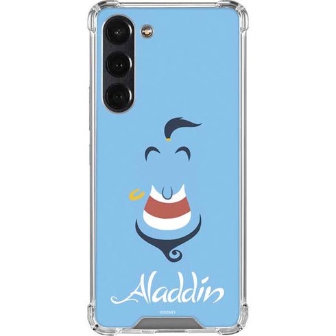Disney Aladdin Genie Outline Art Galaxy S24 FE Clear Case