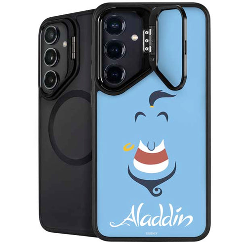 Disney Aladdin Genie Outline Art Galaxy S25 Kickstand Case