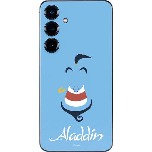 Disney Aladdin Genie Outline Art Galaxy S25 Plus Skin