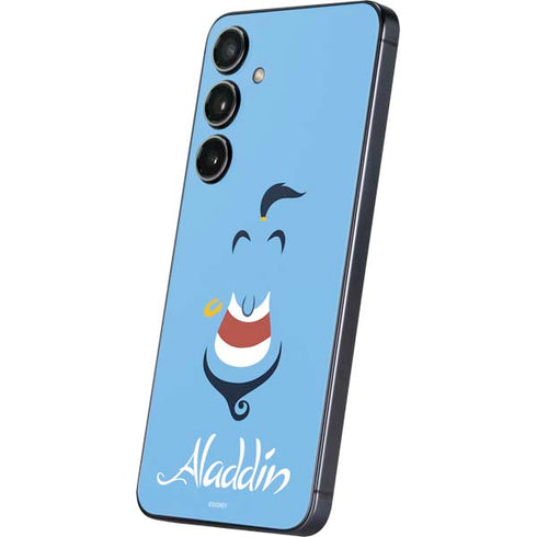 Disney Aladdin Genie Outline Art Galaxy S24 Plus Skin