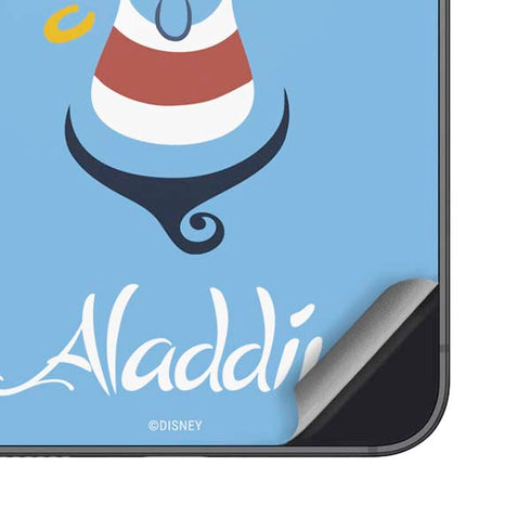 Disney Aladdin Genie Outline Art Galaxy S25 Plus Skin