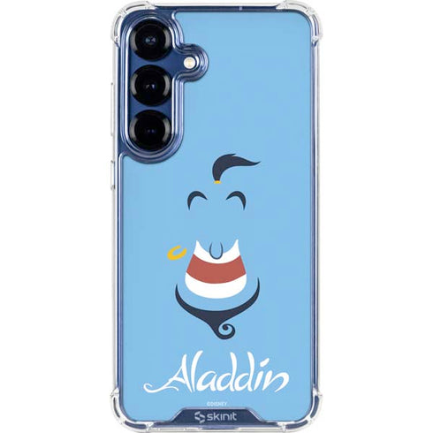Disney Aladdin Genie Outline Art Galaxy S25 Clear Case