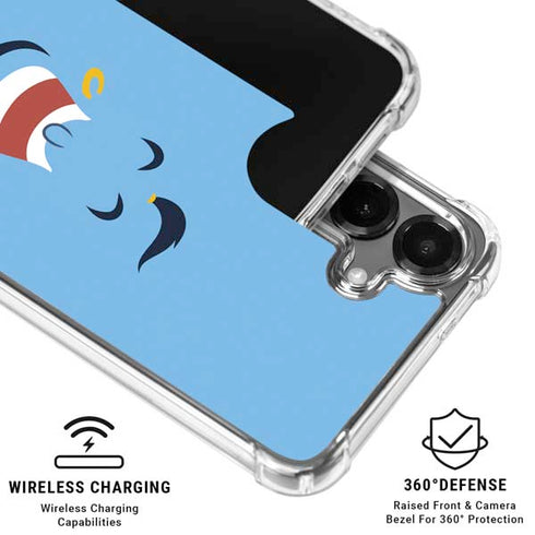 Disney Aladdin Genie Outline Art Galaxy S26 Clear Case