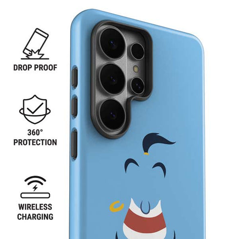 Disney Aladdin Genie Outline Art Galaxy S26 Ultra Impact Case