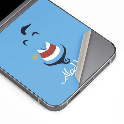 Disney Aladdin Genie Outline Art Galaxy Z Flip6 Skin