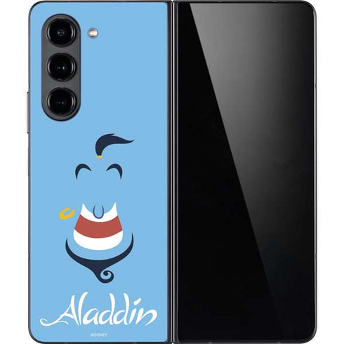 Disney Aladdin Genie Outline Art Galaxy Z Fold5 5G Skin