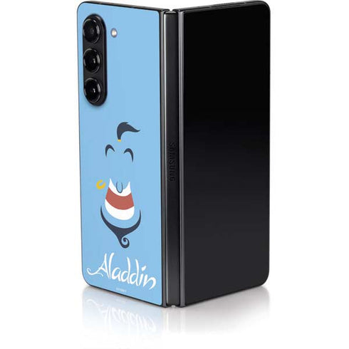 Disney Aladdin Genie Outline Art Galaxy Z Fold5 5G Skin