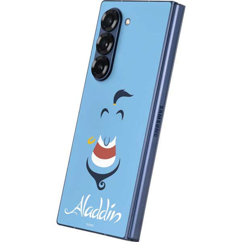 Disney Aladdin Genie Outline Art Galaxy Z Fold6 Skin