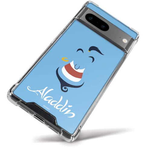 Disney Aladdin Genie Outline Art Google Pixel 8a Clear Case