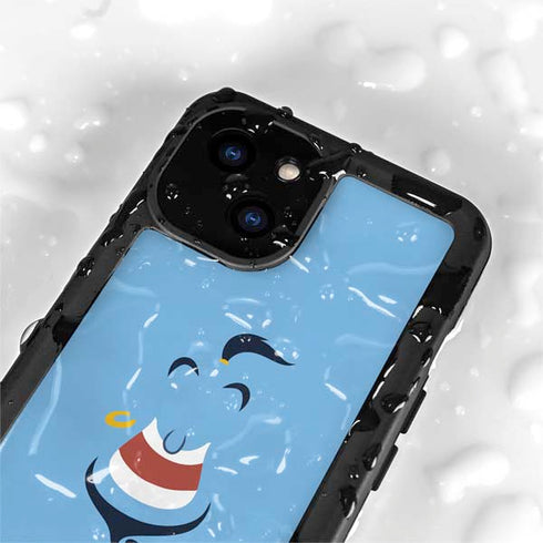 Disney Aladdin Genie Outline Art iPhone 15 Plus Waterproof Case