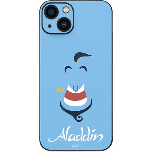 Disney Aladdin Genie Outline Art iPhone 15 Skin