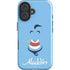 Disney Aladdin Genie Outline Art iPhone 16 Plus Impact Case