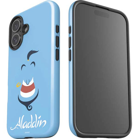 Disney Aladdin Genie Outline Art iPhone 16 Plus Impact Case