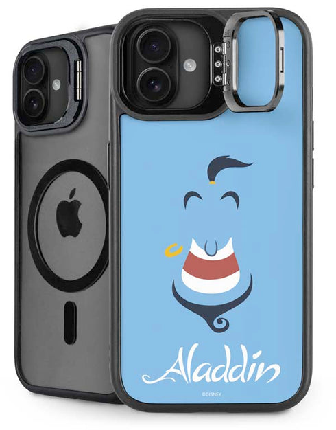 Disney Aladdin Genie Outline Art iPhone 16 Plus Kickstand Case