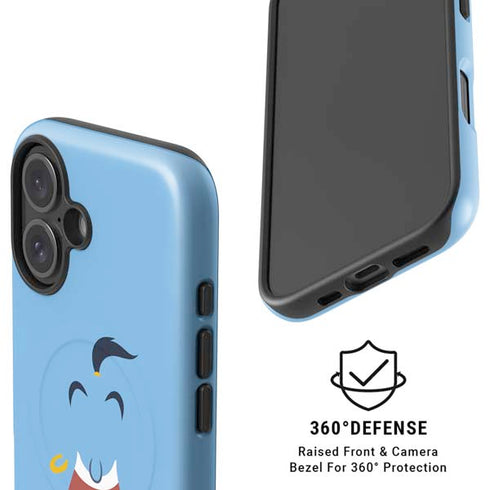Disney Aladdin Genie Outline Art iPhone 16 Plus Magsafe Impact Case