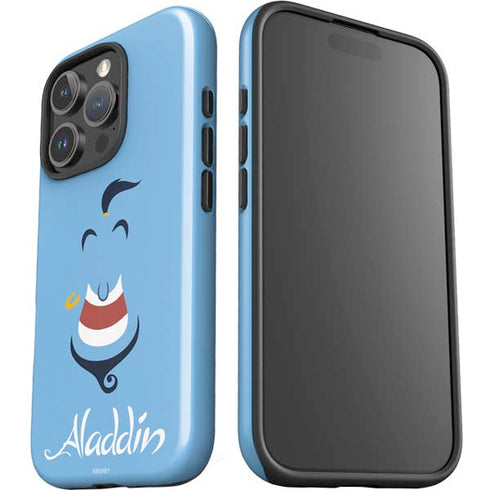 Disney Aladdin Genie Outline Art iPhone 16 Pro Max Impact Case