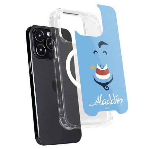 Disney Aladdin Genie Outline Art iPhone 16 Pro Max MagSafe Case