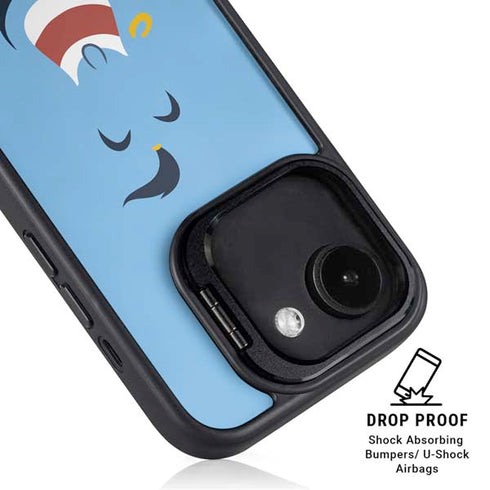 Disney Aladdin Genie Outline Art iPhone 16e Kickstand Case