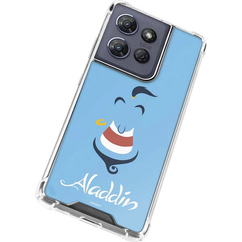 Disney Aladdin Genie Outline Art Moto G 5G (2025) Clear Case
