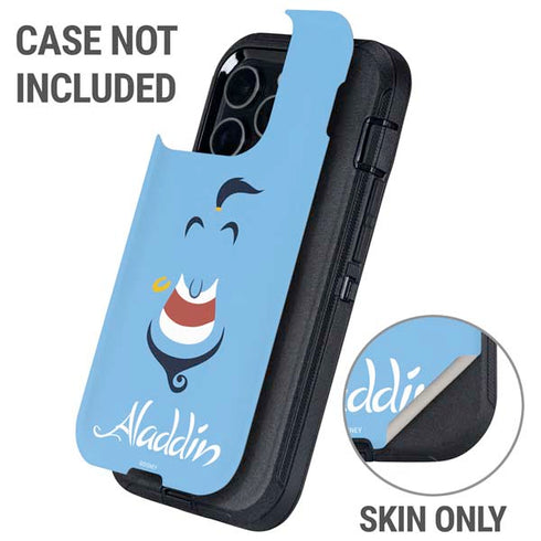 Disney Aladdin Genie Outline Art Otterbox Defender iPhone Skin