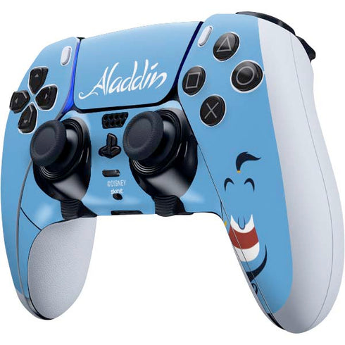 Disney Aladdin Genie Outline Art PS5 DualSense Edge Pro Controller Skin