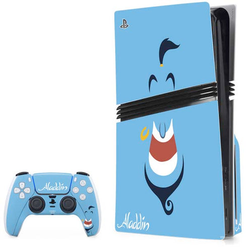 Disney Aladdin Genie Outline Art PlayStation PS5 Skins