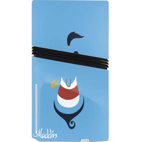 Disney Aladdin Genie Outline Art PS5 Pro Disk Bundle Skin
