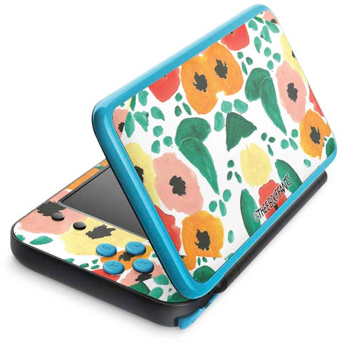 Bouffants and Broken Hearts Geometric Flowers Nintendo Skins