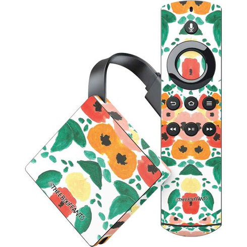 Bouffants and Broken Hearts Geometric Flowers Amazon Fire TV Skin