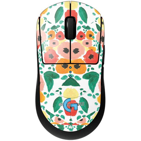Bouffants and Broken Hearts Geometric Flowers G Pro Wireless Gaming Mouse Skin