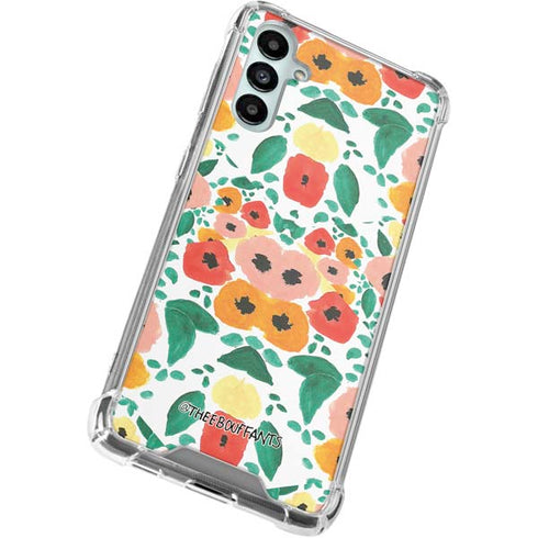 Bouffants and Broken Hearts Geometric Flowers Gabb Phone 4 Clear Case