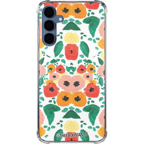 Bouffants and Broken Hearts Geometric Flowers Galaxy A35 5G Clear Case