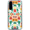 Bouffants and Broken Hearts Geometric Flowers Galaxy A36 5G Clear Case