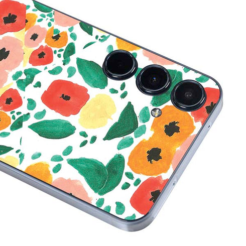 Bouffants and Broken Hearts Geometric Flowers Galaxy A36 5G Skin