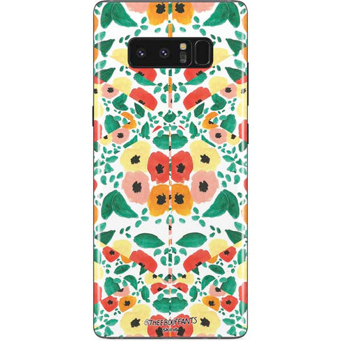 Bouffants and Broken Hearts Geometric Flowers Galaxy Note 8 Skin