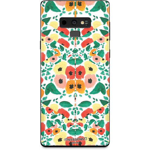 Bouffants and Broken Hearts Geometric Flowers Galaxy Note 9 Skin